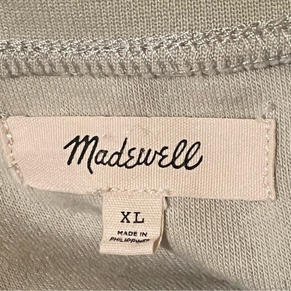 COZY MADEWELL•Resourced•Brushed Side Button Oversized Sweatshirt•Size X-Large - Picture 5 of 11